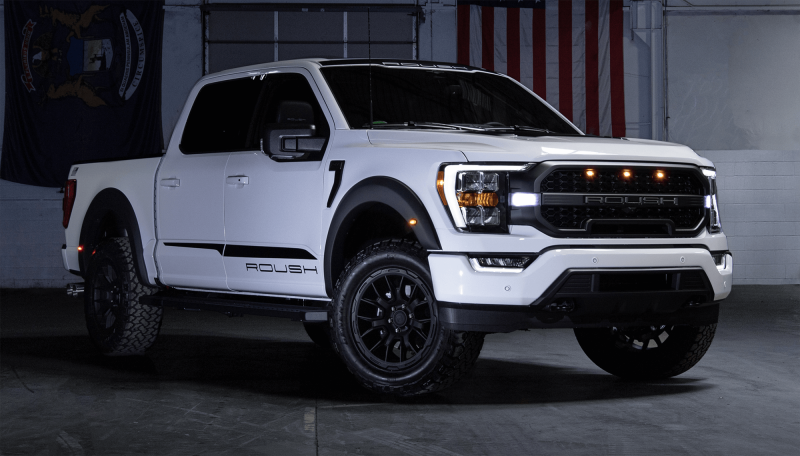 Roush 2015-2024 F-150 satin black 20-inch cast wheel with multi-spoke design for pickup trucks