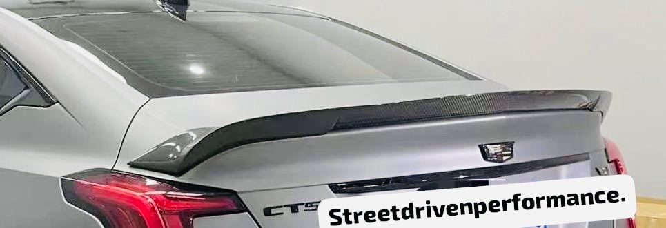 2020-Present Cadillac CT5 Sport / CT5-V / CT5-V Blackwing | SDP Street Style DRY CARBON FIBER Rear Trunk Spoiler Wing