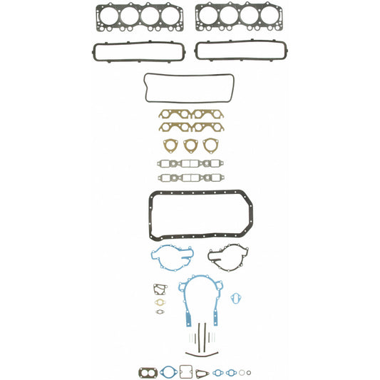 Fel-Pro FS 7613 SH-2 engine gasket set showing various gaskets and seals for automotive engine repair.