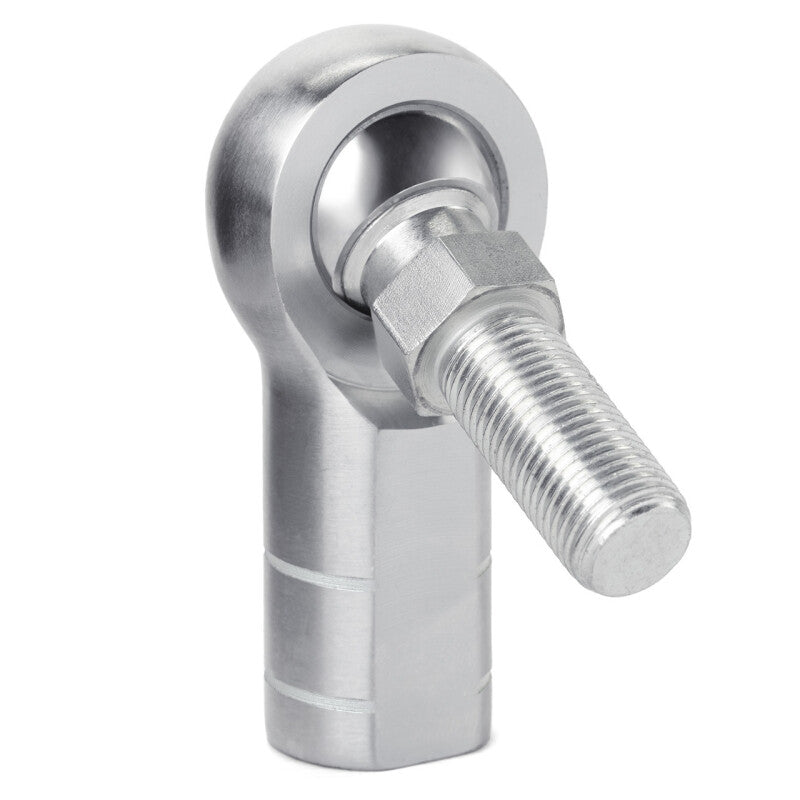 QA1 X Series Endura Rod End for tie rods, female, left-hand, 12mm bore with M12x1.75 stud, alloy steel construction.