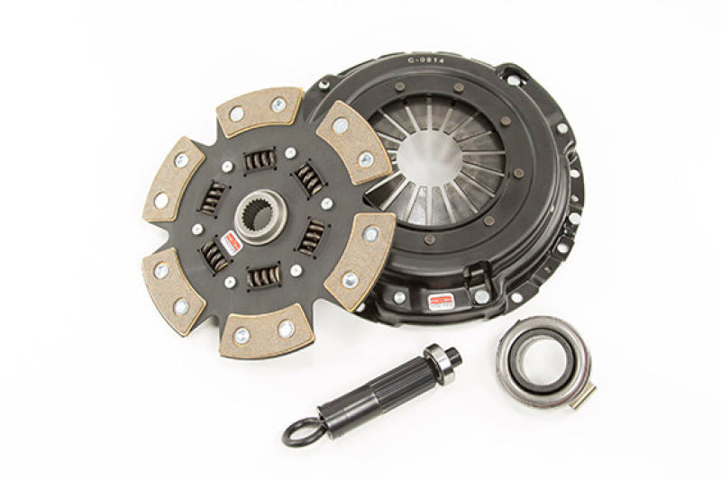 Competition Clutch Stage 4 6-pad ceramic clutch kit for 1990-1996 Nissan 300Z, showing clutch disc and pressure plate components.