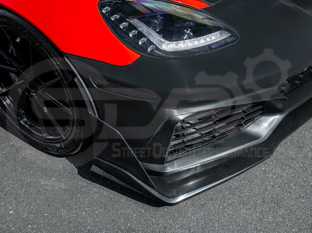 2005-2013 Corvette C6 Z06 | C7 ZR1 Style Primer Black Front Bumper Conversion Kit Replacement