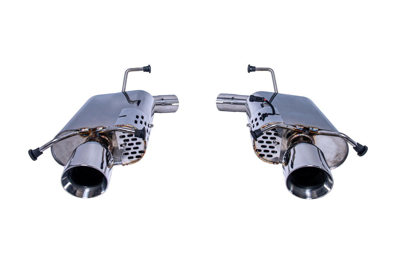 2009-15 CADILLAC CTS-V V2 | AXLE-BACK MUFFLERS EXHAUST SYSTEM “VALVED”