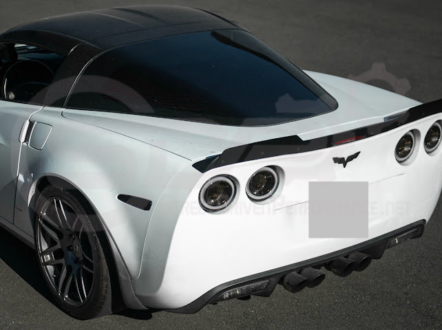 2005-2013 Corvette C6 | ZR1 Extended Style Rear Wing Wickerbill Spoiler (Matte or Gloss Black)