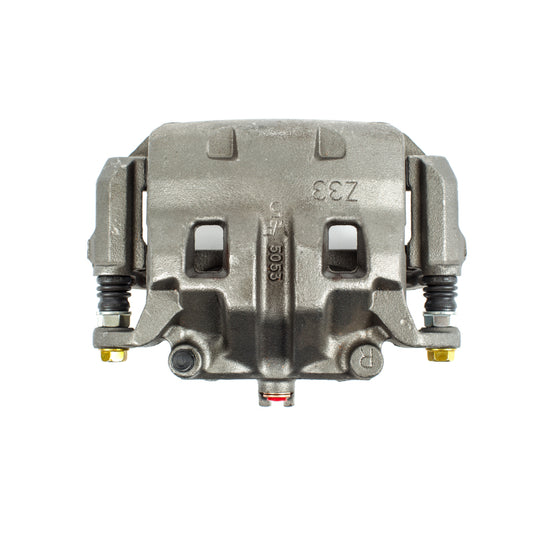 PowerStop front left OE brake caliper with bracket for Nissan Frontier 2005-2018, automotive part replacement.