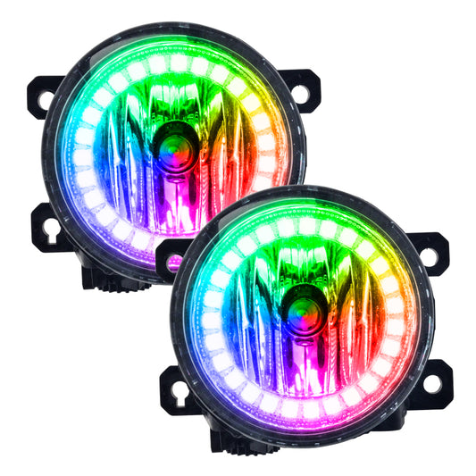 Oracle Honda CRZ LED fog light halo kit with ColorSHIFT for 2010-2016 models, featuring vibrant, customizable LED halo rings.
