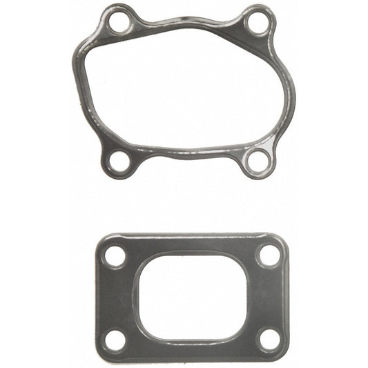 Fel-Pro turbocharger mounting gasket set for Nissan 200SX ES, includes gaskets for turbo installation and sealing.