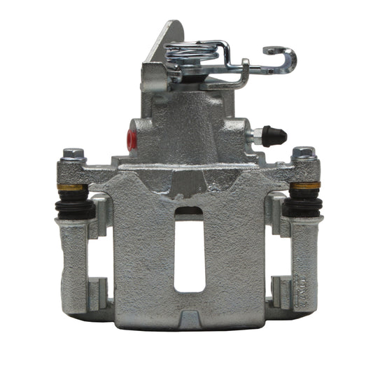 Silver zinc coated DFC Ford Mustang rear OE brake caliper, premium DFC 05-14 model with detailed caliper design.