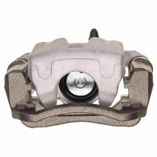PowerStop rear left OE replacement brake caliper for Kia Soul 2014-2019, showing the black metal caliper with mounting hardware