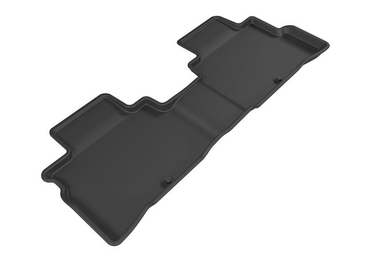 Black 3D MAXpider 2nd row rubber floor mats for Nissan Murano 2015-2018, designed to protect and fit perfectly.
