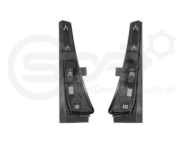 2023-UP CORVETTE C8 E-RAY, Z06, & ZR1 | FACTORY EXTENDED XL VERSION 2 FRONT & REAR MUD FLAPS SPLASH GUARD PAIR