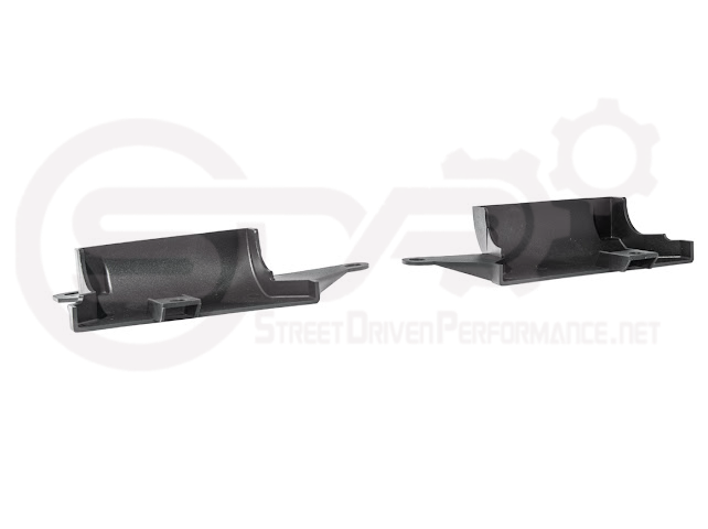 Pair of Street Driven Performance Chevrolet Corvette C8 2020-up underbody air deflector cooling duct scoops on exterior trim