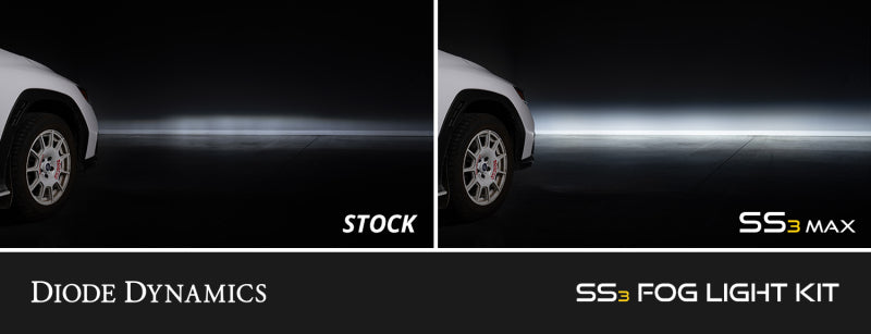 Diode Dynamics 10-13 Lexus IS250C SS3 LED fog light kit in sport white (6000K), featuring sleek fog lights with SAE certification.