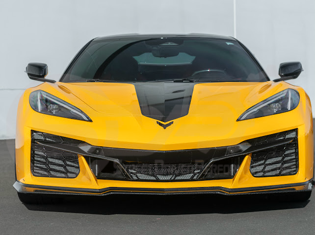 2023-Up Corvette C8 Z06 | Z07 Extended Package CARBON FIBER Front Lip Splitter Ground Effects