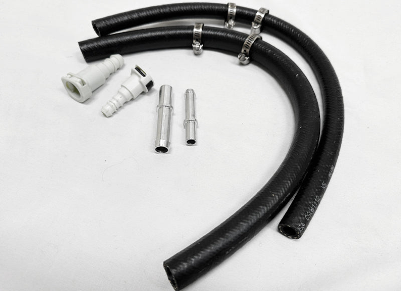 Titan Fuel Tanks fuel line extension kit for 2011-2012 RAM 2500/3500 Mega Cab short bed trucks, includes durable fuel lines.