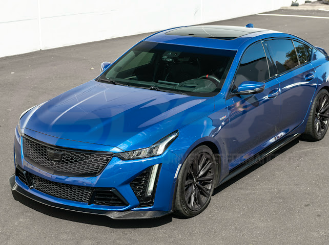 2020-2024 CADILLAC CT5-V BLACKWING SEDAN | FRONT LIP SPLITTER GROUND EFFECTS & WHEEL ARCHES