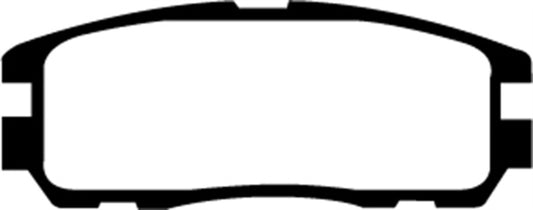 EBC Ultimax2 rear brake pads for Acura SLX 3.2, OE style, showing the brake pad set with metal backing plates and friction material