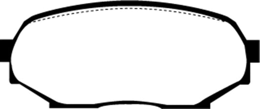 EBC Greenstuff front brake pads for Geo Storm 1990-1993 1.6, high-performance brake pads with green friction material.