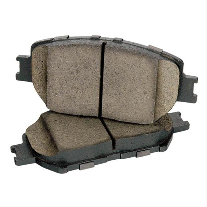 Stoptech Centric 01-05 Mazda Miata rear semi-metallic brake pads with shims and hardware, designed for OE brake calipers.