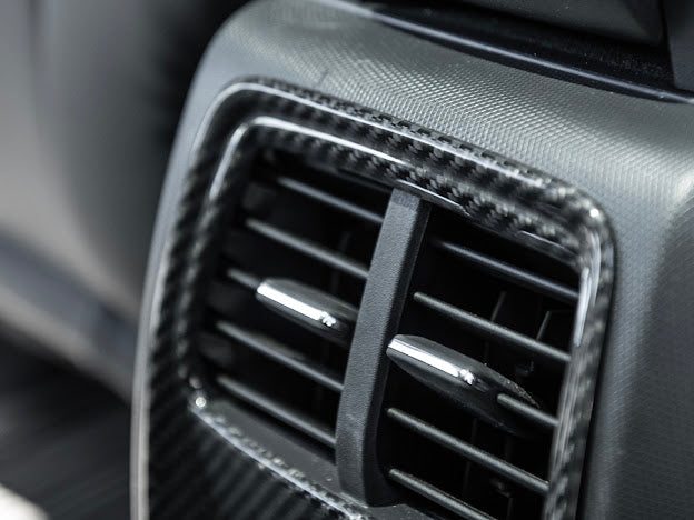 2021-Up Ford Mustang Mach-E |INTERIOR Carbon Fiber Rear AC Outlet Panel Cover