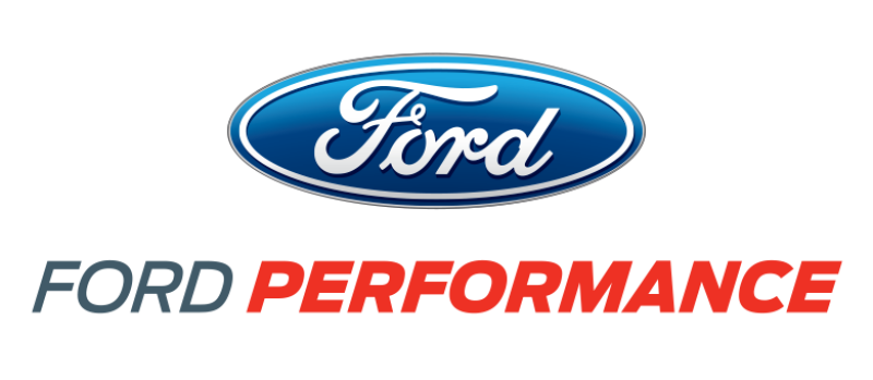 Set of 8 Ford Racing 5.0L/5.2L Hi-Energy Engine Ignition Coils for upgraded ignition system, shown arranged in a row.