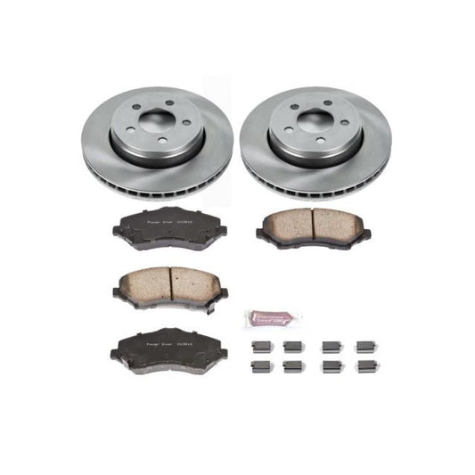 PowerStop OE front brake kit for Dodge Nitro 2007-2011, includes brake rotors and pads for reliable stopping power.