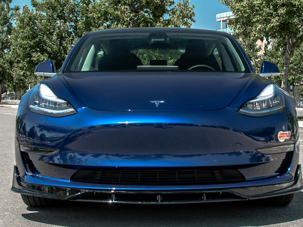 2017-UP TESLA MODEL 3 PERFORMANCE FRONT LIP SPLITTER GROUND EFFECTS