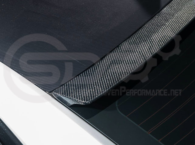2013-2018 Cadillac ATS ATS-V Coupe | Carbon Fiber Rear Roof Top Window Spoiler Wing