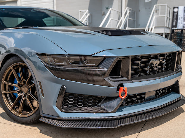 2024-Up Ford Mustang S650 Dark Horse | CARBON FIBER Front Lower Grille Insert Pair