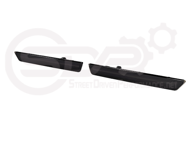 2015-2023 Dodge Challenger | Rear Bumper Side Marker Lens w/ Red LED Reflector Light Pair (Clear / Red / Smoke)