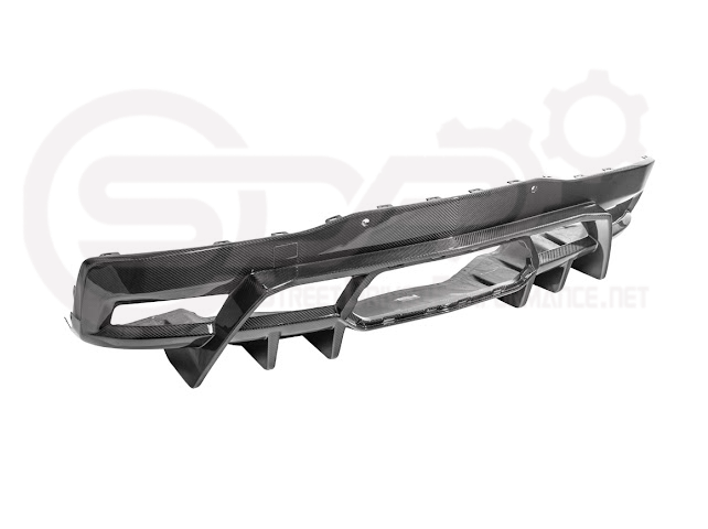 2023-UP CHEVROLET CORVETTE C8 Z06 | SDP PERFORMANCE PACKAGE CARBON FIBER REAR BUMPER FINNED DIFFUSER