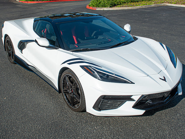 2020-PRESENT CHEVROLET CORVETTE C8 STINGRAY & Z51 | 3VM STYLE SIDE SKIRTS ROCKER PANELS GROUND EFFECTS