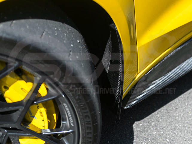 2023-UP CORVETTE C8 E-RAY, Z06, & ZR1 | FACTORY EXTENDED XL VERSION 2 FRONT & REAR MUD FLAPS SPLASH GUARD PAIR