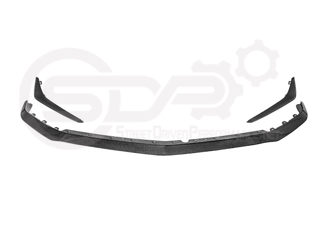 2020-UP CADILLAC CT4-V BLACKWING | CARBON FIBER FRONT LIP SPLITTER WITH CANARDS GROUND EFFECTS