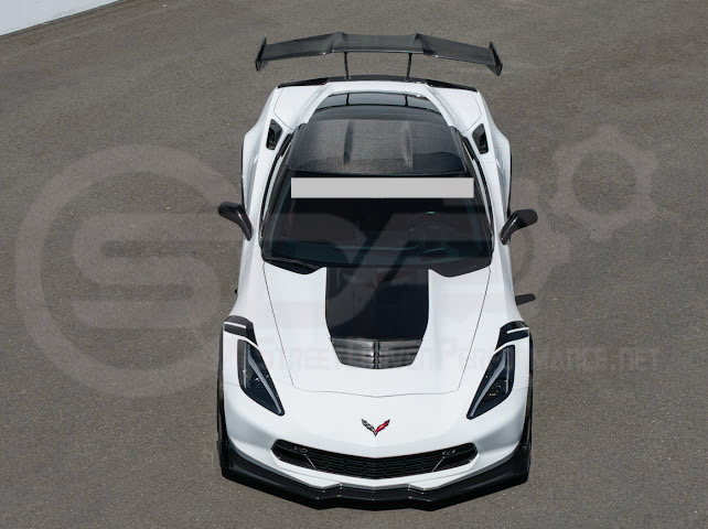 2014-2019 C7 Chevrolet Corvette | Dry Carbon Fiber Tape On Roof Side Molding Trim Cover