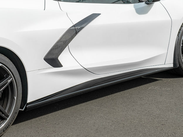 2020+ CHEVROLET CORVETTE C8 | SDP PERFORMANCE STYLE SIDE SKIRTS ROCKER PANELS GROUND EFFECTS