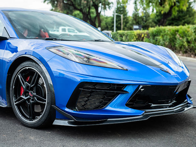2020+ CHEVROLET CORVETTE C8 | SDP PERFORMANCE PACKAGE HYDRO DIPPED CARBON FIBER SIDE WHEEL FENDER PAIR