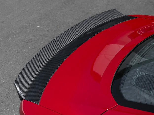 2024-UP FORD MUSTANG S650 | CARBON FIBER REAR TRUNK DUCKTAIL INTEGRATED WING SPOILER MODULE