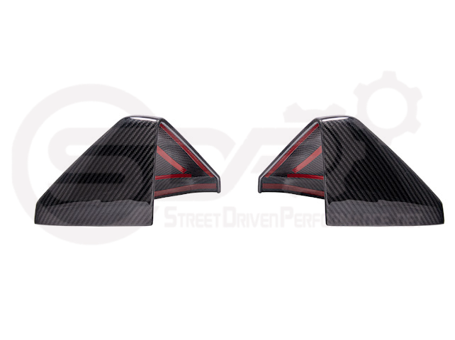 2024-Up Tesla Cybertruck | Factory Style Carbon Fiber Side Mirror Covers Pair