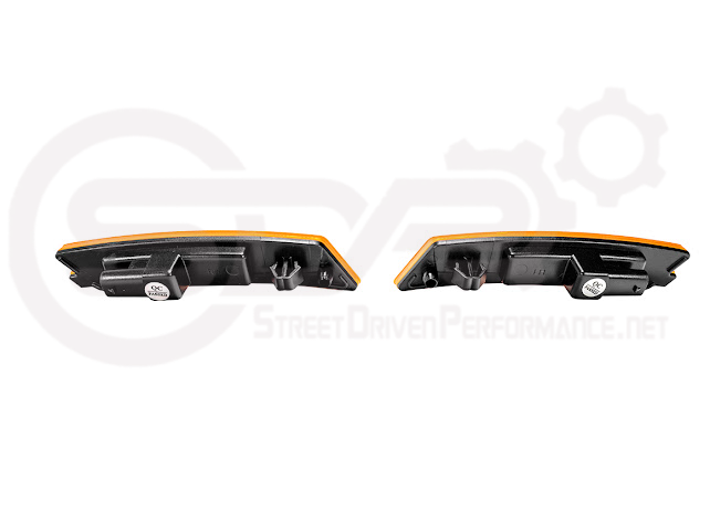 2020-Up Cadillac CT5 | Front Bumper Amber LED Reflector Light Side Marker Pair (Clear, Amber or Smoke Lens)
