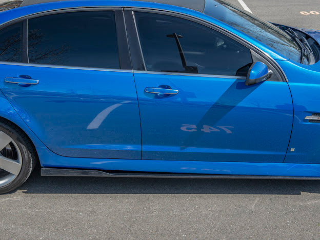 2008-09 PONTIAC G8 CARBON FIBER FRONT SPLITTER & SIDE SKIRTS GROUND EFFECTS