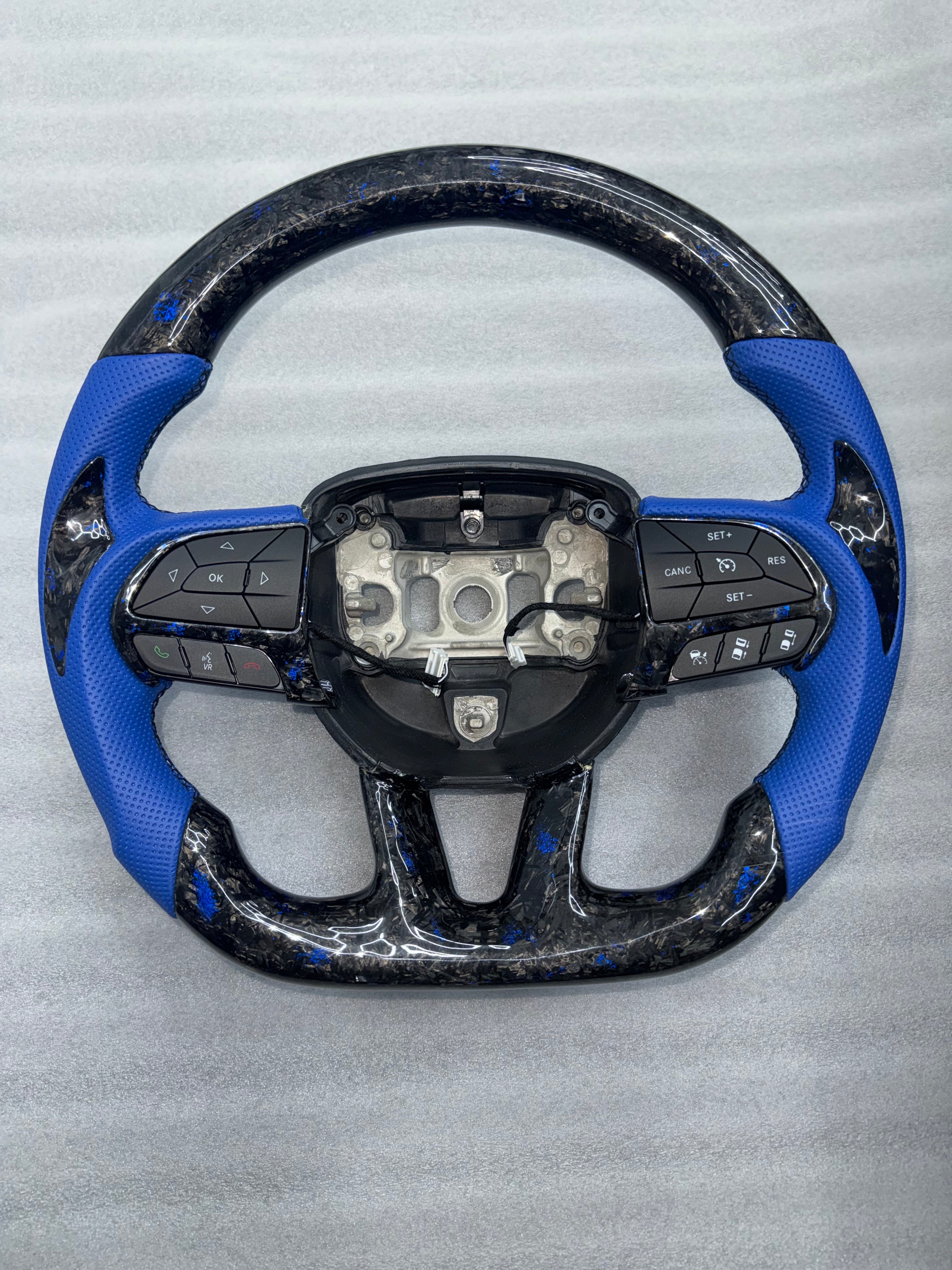 2008 - 2024+ MOPAR Dodge Challenger Custom Carbon Fiber Steering Wheel with options