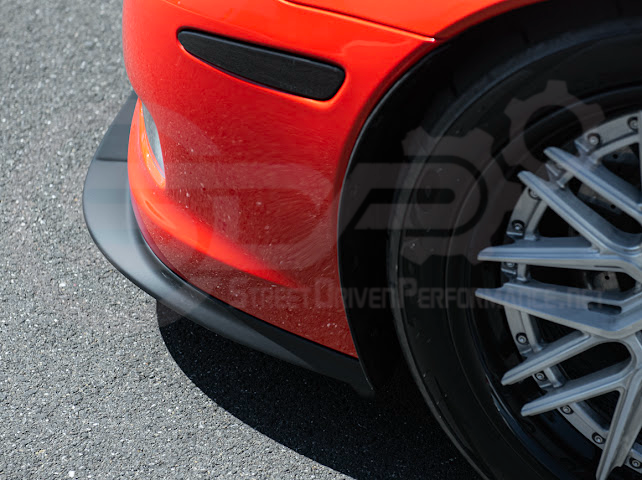 2005-2013 C6 Corvette - 427 /Grand Sport / Z06 / ZR1 | ZRA1 Style Front Splitter Lip Ground Effects (Carbon Fiber or Primer Black)