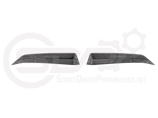 2023-Up CORVETTE C8 Z06 / E-RAY / ZR1 | CARBON FIBER 1.5 INCH EXTENDED REAR SPOILER WING WICKER BILL WINGLETS PAIR
