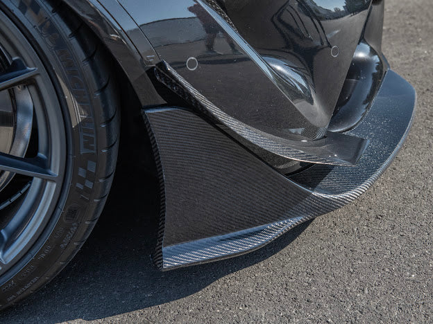 2020-UP TOYOTA SUPRA A91 | CARBON FIBER FRONT SPLITTER LIP GROUND EFFECTS (2 PEICE)