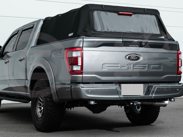 2021-UP FORD F-150 | FACTORY STYLE CARBON FIBER REAR TRUNK TAILGATE HANDLE ASSEMBLY COVER