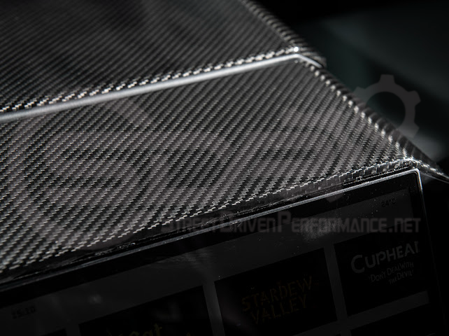 2024-Up Tesla Cybertruck | Interior DRY Carbon Fiber Rear Display Upper Cover