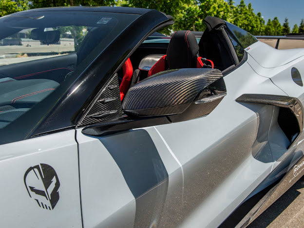 2020+ CORVETTE C8 STINGRAY & Z51 | CARBON FIBER ANTI WIND BUFFETING COVER