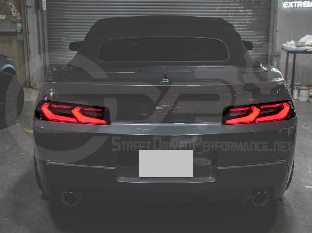 2014-2015 CHEVROLET CAMARO | GM C8 CORVETTE STYLE SEQUENTIAL SIGNAL LED REAR TAILLIGHT PAIR (CLEAR OR SMOKE TINTED LENSES)