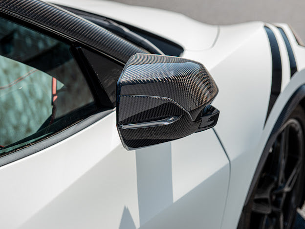 2020+ CORVETTE C8 | CARBON FIBER UPPPER AND / OR LOWER MIRROR COVERS
